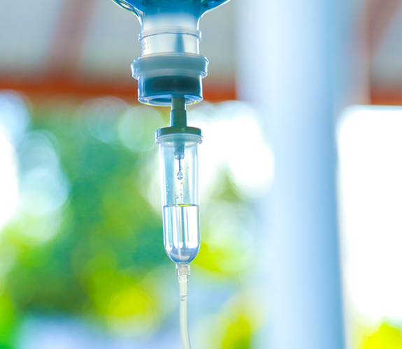 Close up of drip for IV sedation